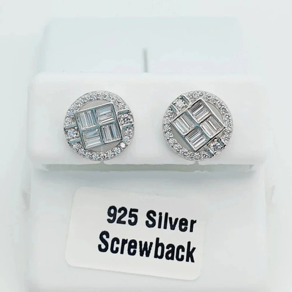 925 Sterling Silver Cubic Zirconia Earrings, U19254788 - Picture 9 of 11